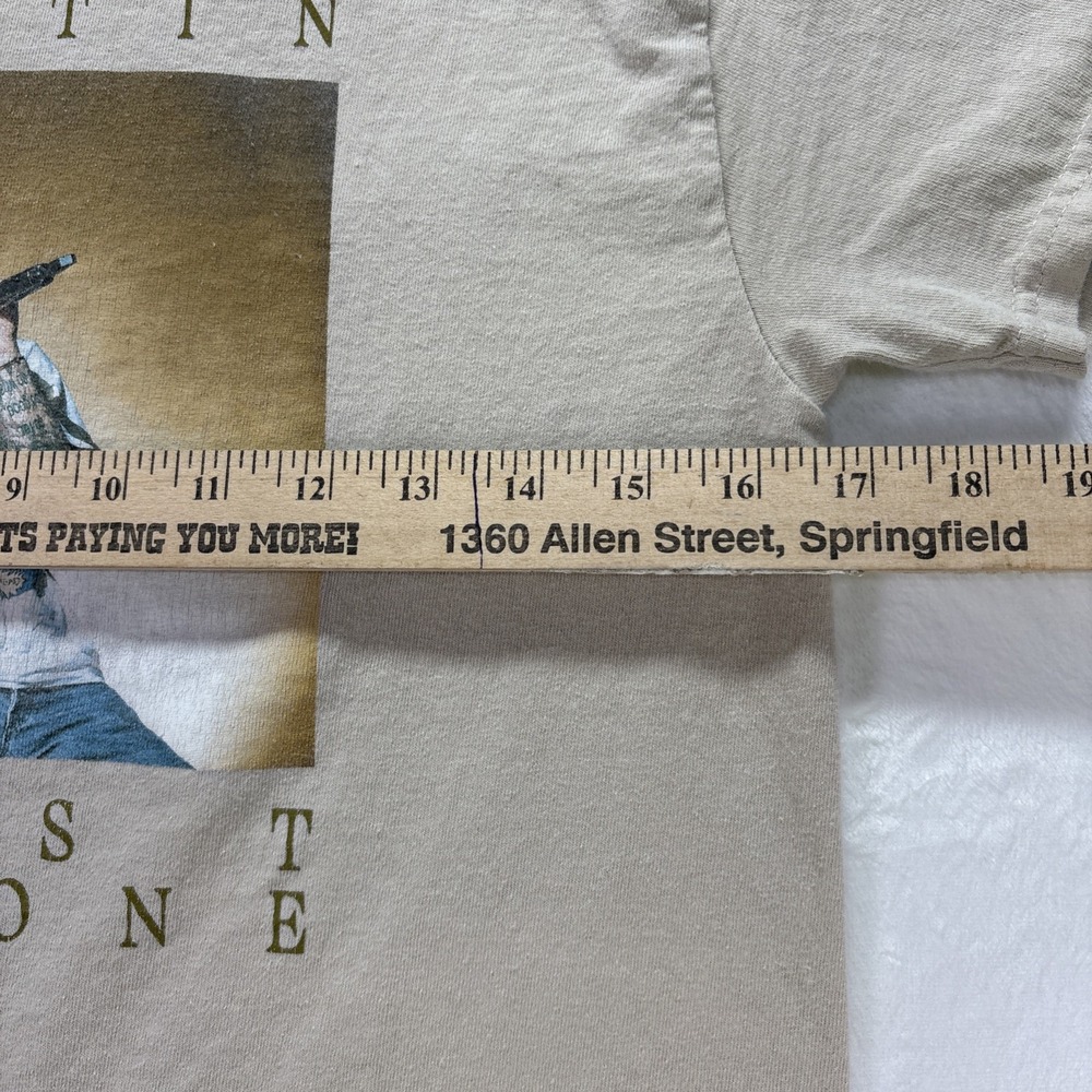 Austin Post Malone Shirt Mens Medium Beige 2023 Austin Graphic Concert Tee - Picture 5 of 6